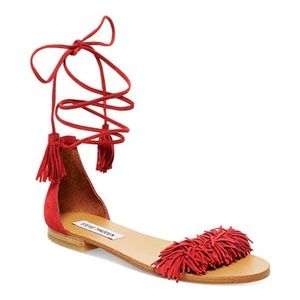 Steve Madden Red Alaine Sandals